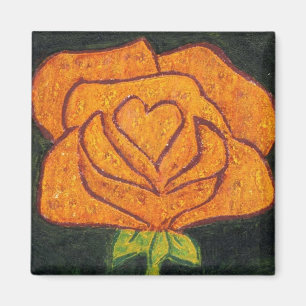 "Roos hart 2" Floral Magnet
