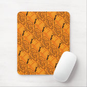 "Roos hart #5" Getelegrafeerd patroon Floral Mouse Muismat (Met muis)