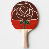 "Roos hart #7" Ping Pong Paddle Tafeltennisbatje (Voorkant)