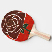 "Roos hart #7" Ping Pong Paddle Tafeltennisbatje (Zijkant)