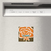 "Roos hart #8" Status van schoonmaakwasmachine Mag Magneet (Insitu (Vaatwasser))