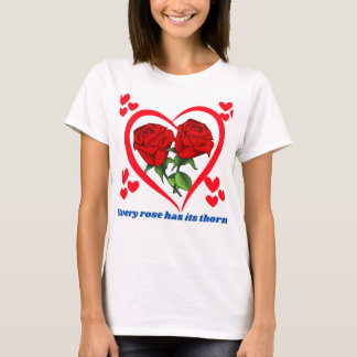 Roos Hart aanpassen premium T=shirten T-shirt