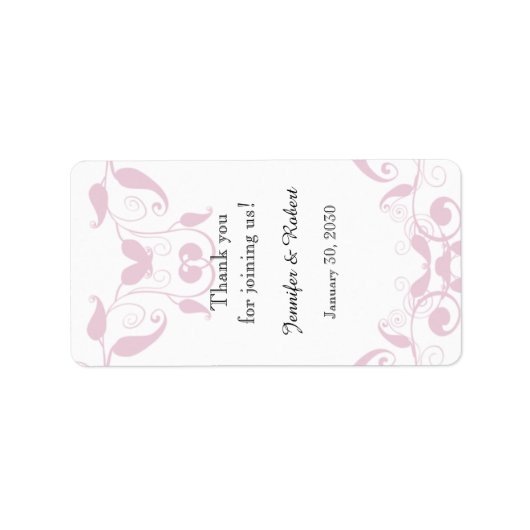 Roos Hart Bloemen Lip Balm Label (Voorkant)