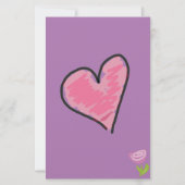 Roos-hart Briefpapier (Voorkant)