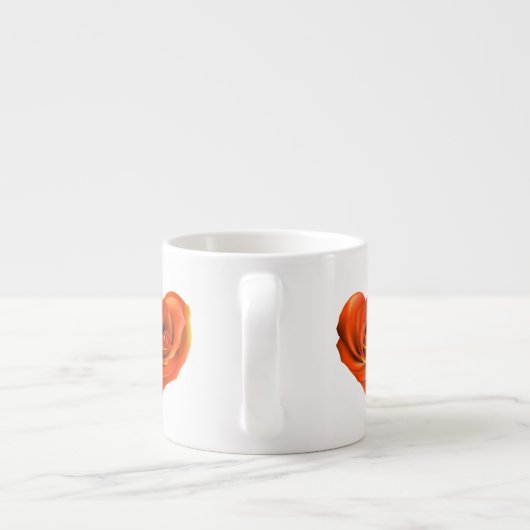 Roos Hart Helder Sinaasappel Espresso Kop (Achterkant)