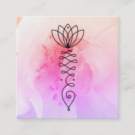 ** Roos Hart Lotus Nirvana Yoga Massage Reiki Vierkante Visitekaartje