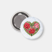  Roos hart Magneet (Voorkant / Achterkant)