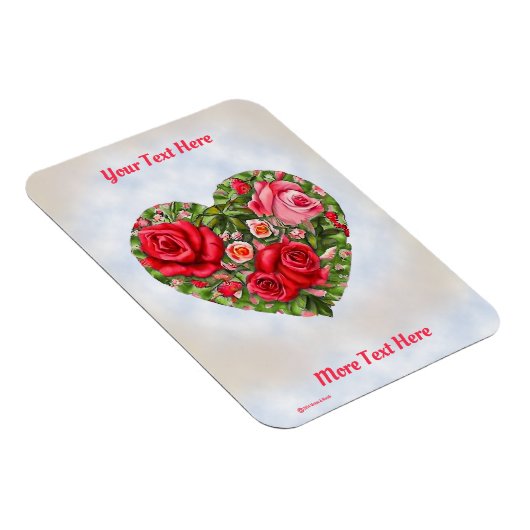  Roos hart Magneet (Rechterzijde)