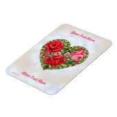 Roos hart Magneet (Linkerzijde)