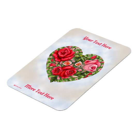 Roos hart Magneet (Linkerzijde)