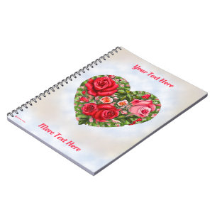  Roos hart Notitieboek