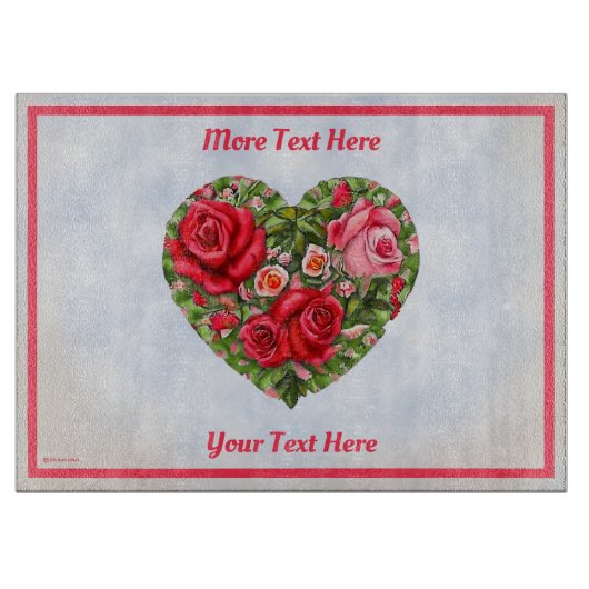  Roos hart Snijplank (Voorkant)