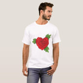 Roos hart t-shirt (Voorkant volledig)