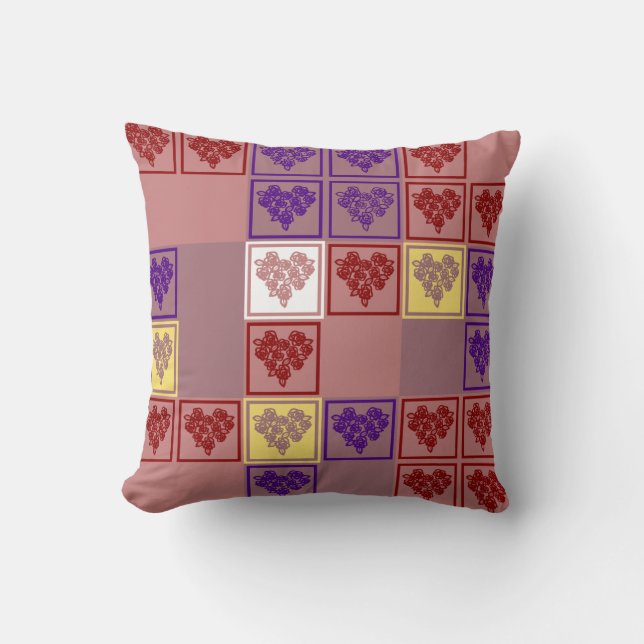 Roos hart - Valentijn - Harde Puzzle Pillow Kussen (Voorkant)