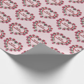 Roos Hart Valentijnsdag Cadeaupapier (Hoek)