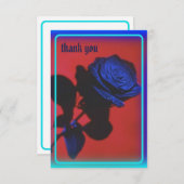 Roos Hartelijk dank Bedankkaart (Voorkant / Achterkant)