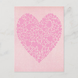 Roos harten briefkaart