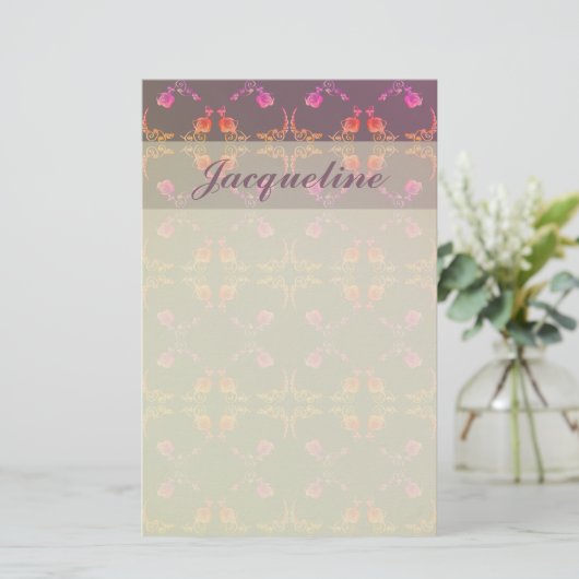 Roos harten en krottenbakkerij briefpapier (Staand voorkant)