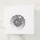 roos harten handgemaakt met liefde monogram bedankjes labels (In situ)