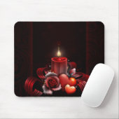 Roos Harten Mousepad Muismat (Met muis)