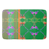 Roos Harten op abrikozen en groene badmat (Voorkant)