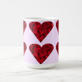 Roos Harten op roze beker Mok (Center)