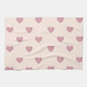 Roos harten theedoek (Horizontaal)