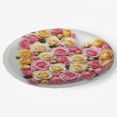 Roos Hartpapier Borden 9" Papieren Bordje (Gekanteld)