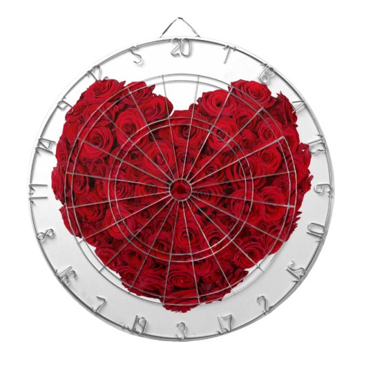 Roos hartvorm dartbord (Voorkant)
