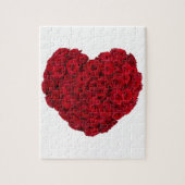 Roos hartvorm legpuzzel (Verticaal)