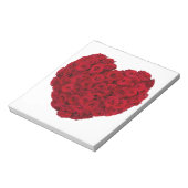 Roos hartvorm notitieblok (Linkerzijde)