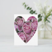 Roos Heart Briefkaart (Staand voorkant)
