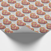 Roos Heart Gift Wrap Cadeaupapier (Hoek)
