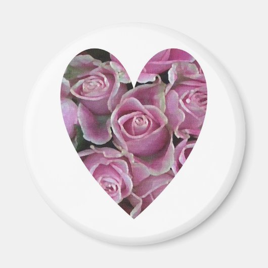 Roos Heart Magneet (Voorkant)