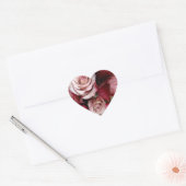 Roos Heart Weddenschappen Hart Sticker (Envelop)