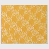 "Roos Heart Yellow" Vloertuinbouwpapier Cadeaupapier (Vlak)