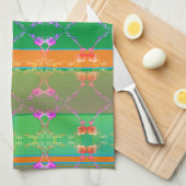 Roos Hearts Kitchen Towelen Theedoek (Quarter Fold)