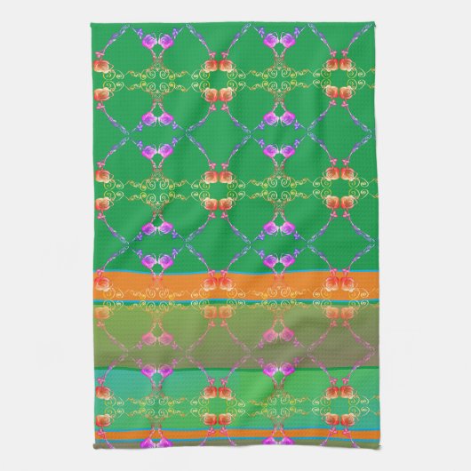 Roos Hearts Kitchen Towelen Theedoek (Verticaal)