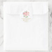 Roos Herdenkings Zaadpakket Funeral Ronde Sticker (Tas)