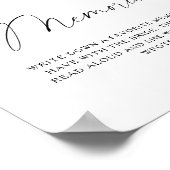 Roos - herinneringen met de bruid poster (Hoek)