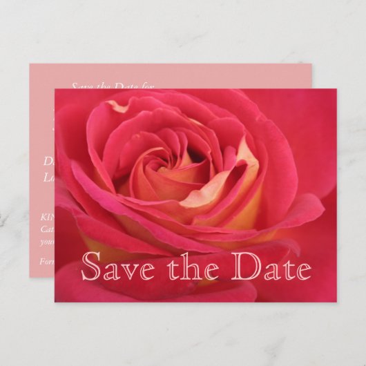 Roos Het Briefkaart van de 30e verjaardag van de g (Voorkant / Achterkant)