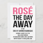 Roos het Day Away Summer Party Kaart (Voorkant)