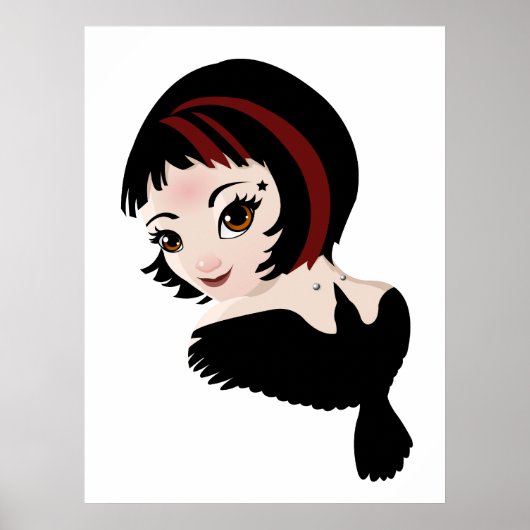 Roos het Tattooed Girl Poster (Voorkant)