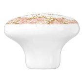  Roos heteluchtballonkwekerij Keramische Knop (Zijkant)