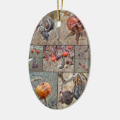 Roos Heupcollage Keramisch Ornament (Links)