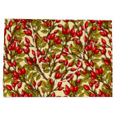 Roos heupen, rood, groen, geel groot cadeauzakje (Achterkant)