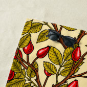 Roos heupen, rood, groen, geel strandlaken (In situ)