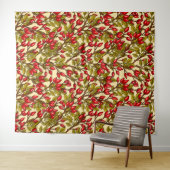Roos heupen, rood, groen, geel wandkleed (In Situ (horizontaal))