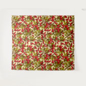 Roos heupen, rood, groen, geel wandkleed (Voorkant (horizontaal))