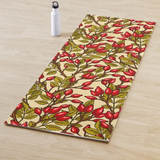 Roos heupen, rood, groen, geel yogamat (In situ)
